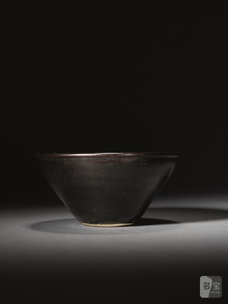 明 吉州窑黑釉茶碗 - 图1